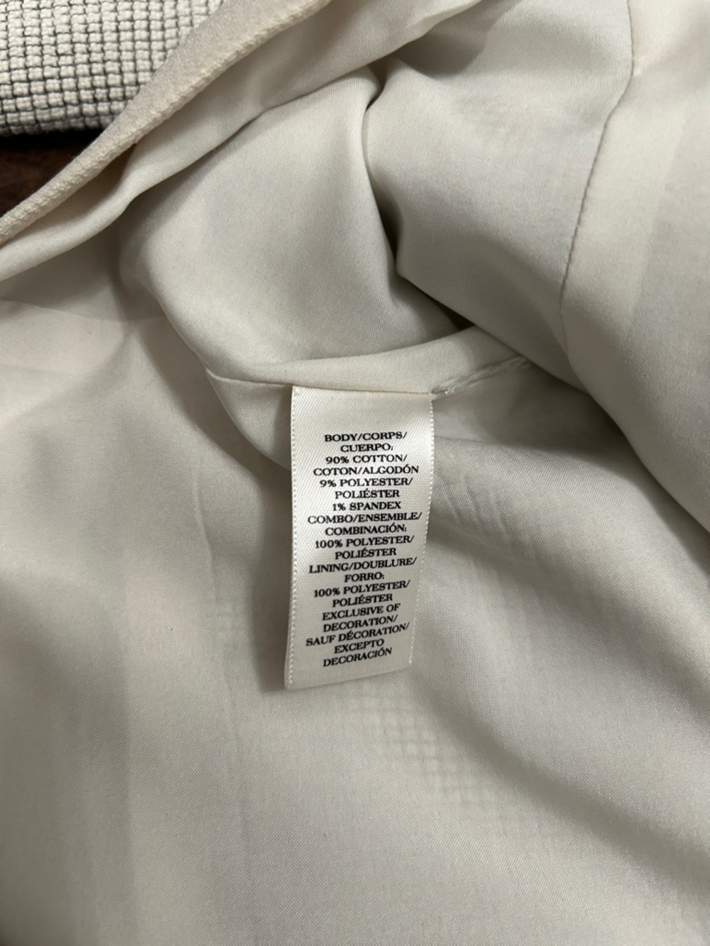 Ann Taylor Cream Colorblock Tweed Jacket and Skirt Suit Set - Picture 8 of 16